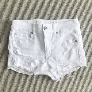 Distressed American Eagle Denim Shorts